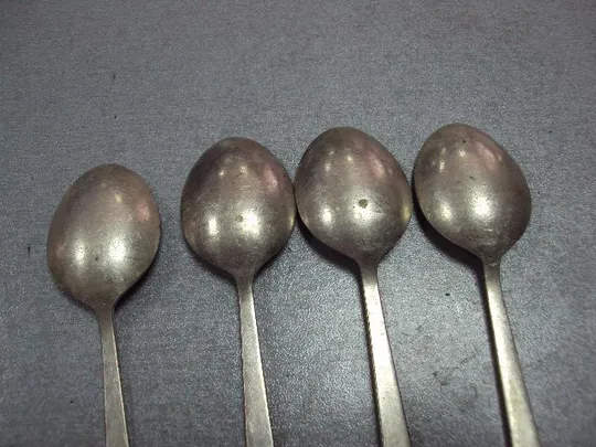 Ложки чайные кофейные ложечки ссср длина 13 см лот 4 шт №11314 Продаж