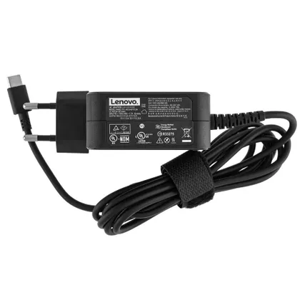 фото, Блок живлення для ноутбука LENOVO TYPE-C 45W, квадратний, black