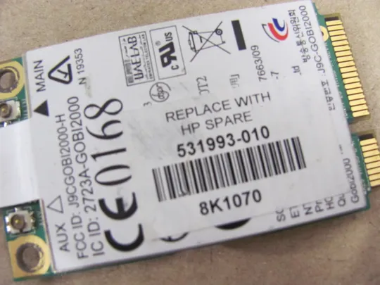 номер0320-38 модем T77Z102.02 LF 531993-010 для HP ProBook 4525s 4520, 4520S, 4525 оригінал З аукціону