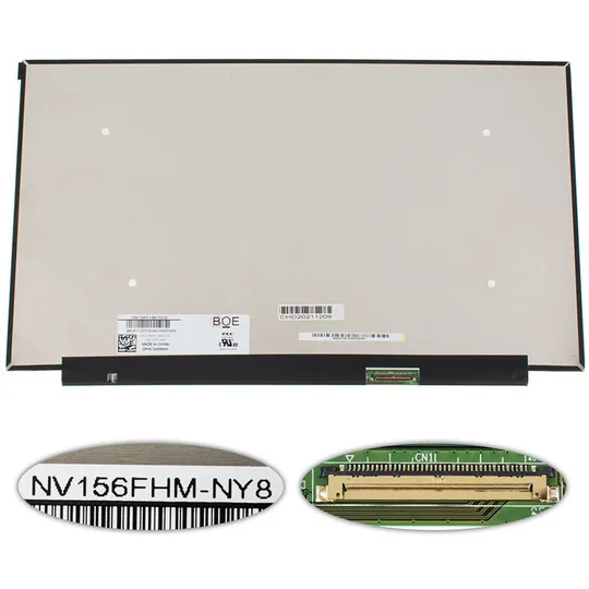 Матриця 15.6" NV156FHM-NY8 (1920*1080, 40pin(eDP, IPS, 165Hz, 300cd/m2, 100% sRGB), LED, SLIM(без планок та вушок), матова, роз'єм Ціна