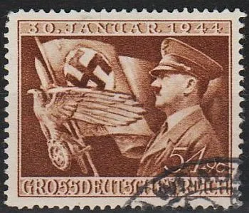 фото, 1944 - Рейх - 11 років правління Гітлера Mi.865 _гаш _3,0 €
