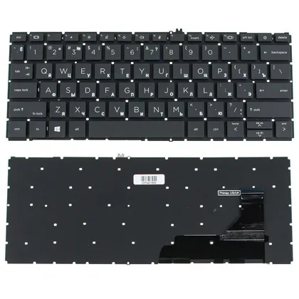 фото, Клавіатура для ноутбука HP (ProBook: 830 G8, 835 G8) rus, black, без фрейма