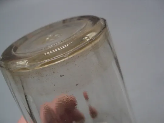 Стакан граненый маленковский с круглым ободком стекло ссср АА высота 10,3 см, диам. 7,4 см №15707 Недорого