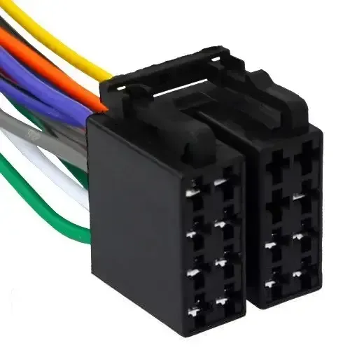 Купити Роз'єм автомагнітоли ISO гніздо здвоєний, CCA, ISO-002B  BLAUPUNT16pin