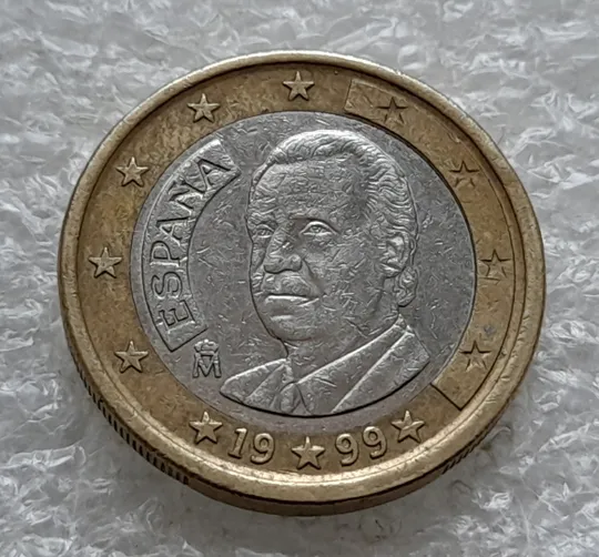 (1840да) 1 євро 1999 Іспанія (1 евро 1999 Испания) Ціна