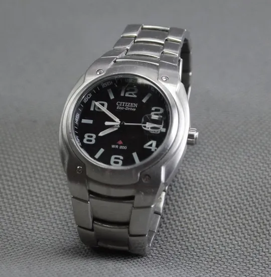 DIVER CITIZEN Eco-Drive 200м. дата литая нержавейка черный циферблат model:F110-s009080 Ціна