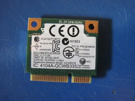 №1-21 Wi-Fi адаптер 0C3Y4J 4104A-QCWB335 для DELL INSPIRON 17 P26E INSPIRON 3521 5521 17 5748 5000 оригінал Ціна