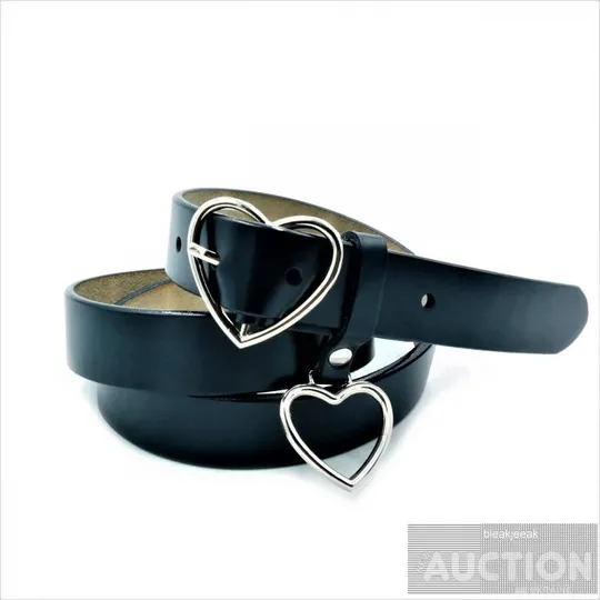 Купити Жіночий шкіряний ремінь темно-синій