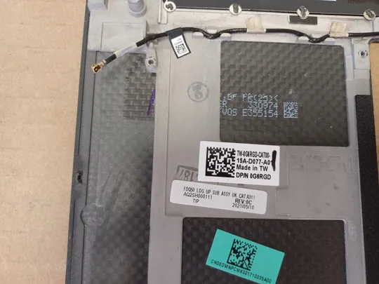 номер1051-5 корпус кришка 0G6RGD AQ2SH000111 з клавіатурою 0M5T8J PK132SH2A17   для Dell XPS 15 9500 9510 PRECISION 5550 5560 Палмрест корпус топкейс Верхня панель палмрест cover-C оригінал Торговий майданчик