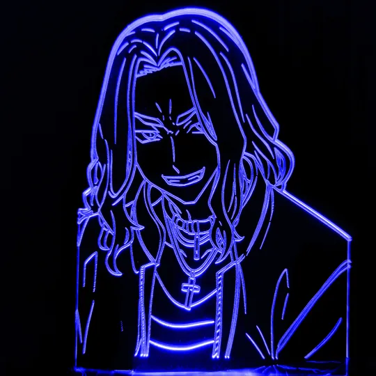 Акриловий світильник-нічник Кейске Баджи синій tty-n001430 Ціна