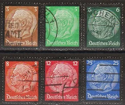 фото, 1934 - Рейх - Гінденбург - Траурний випуск Mi.548-53 _14,0 €