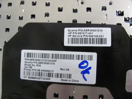 номер0163-17 клавіатура робоча,keyboard AER39G01210 697477-041 699146-041  для HP Pavilion G7 G7-2000  G6-2000  оригінал Характеристики