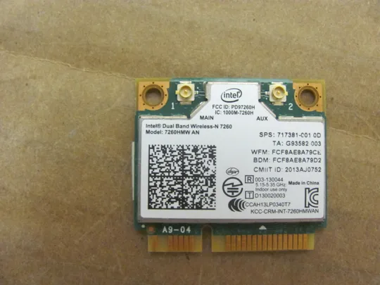 номер0927-12 WI-FI модуль алаптер 7260hmw an  717381-001 для HP EliteBook 840 740 745 G1 G2 ZBOOK 14 G2 оригінал Продаж