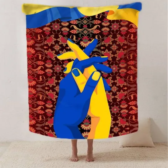 Купити Плед 3D патриотический Разрисованная душа №2 2639_B 12551 135х160 см