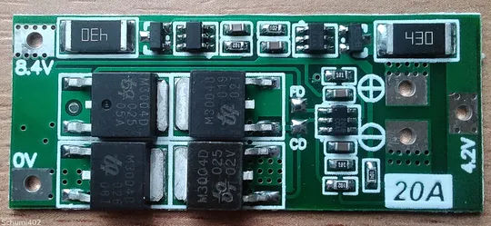 Плата захисту Li-Ion акумуляторів з балансировкою 2S 20A Ціна