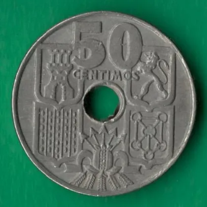 фото, 50 сентимів 1963 року Іспанія [БР]