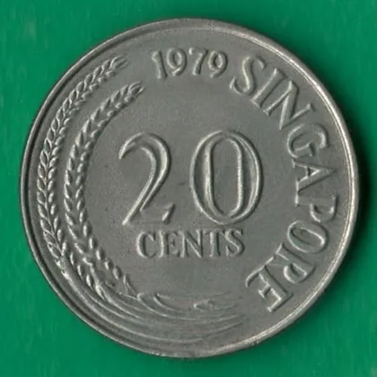 фото, 20 центів 1979 року Сінгапур [МШ1]