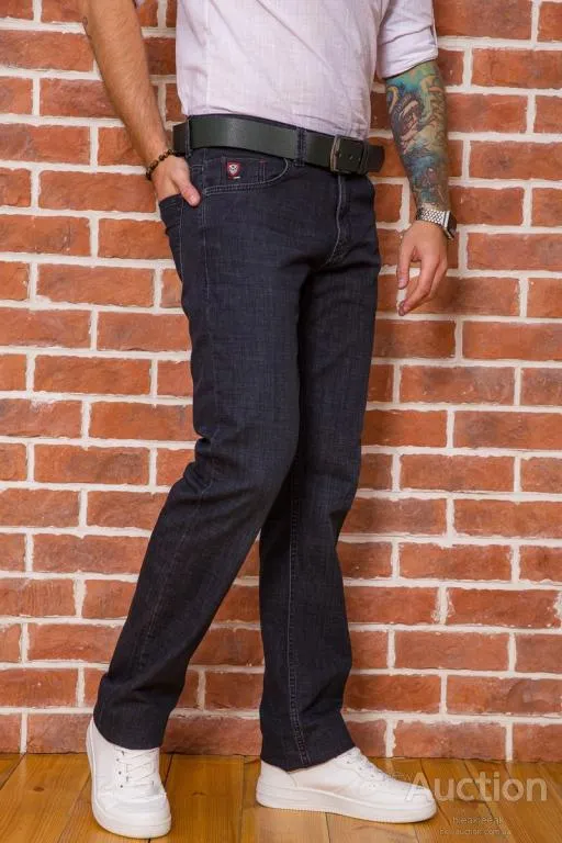 Джинсы мужские прямого кроя, цвет грифельный, 194R50100 З аукціону