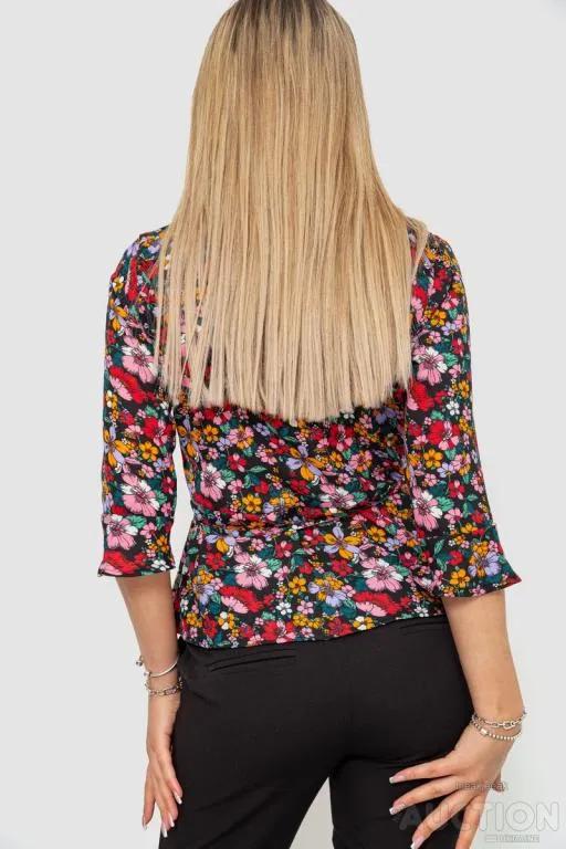 Блуза с цветочным принтом, цвет разноцветный, 244R072 Продаж