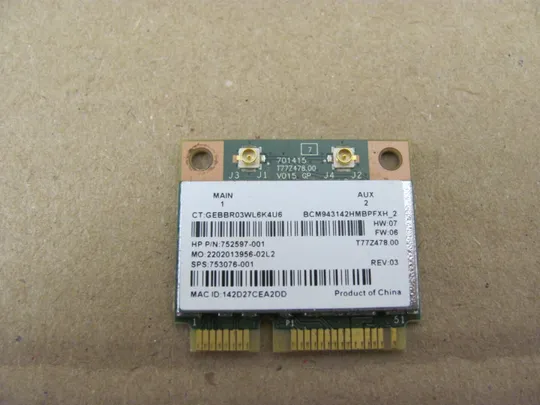 Купити 409-19 WI-FI адаптер DCM943142HM  753076-001  для  HP Pavilion 15-P  14-P 17-P ENVY 14-U 15-K 17-K  оригінал