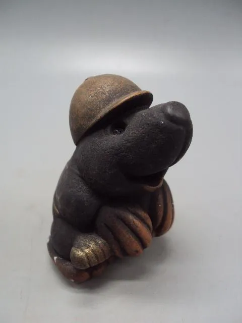 Купити Фигура керамика статуэтка Европа крот шахтер в каске кротик высота 8,2 см №14183