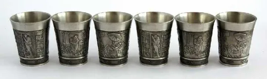 Купити Келихи Spitzweg 6 шт по 120 мл олово VOGEL Germany