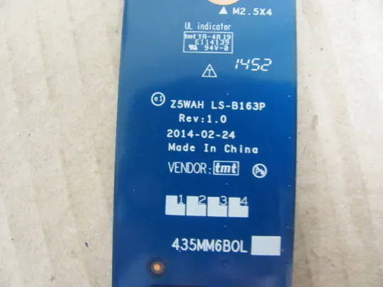 390-21 плата роз'єм АКБ LS-B163P   для Acer Aspire  V3-532 E5-571 E5-531 E5-511  оригінал З аукціону