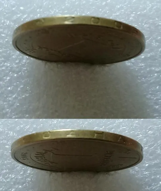 (1269) 1 гривня 2005 викрошки у '2' та 'Д' на гурті (1 гривна 2005) Характеристики