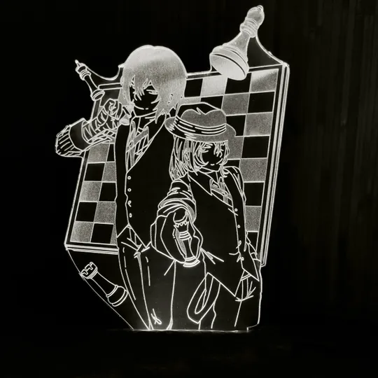 Акриловий світильник-нічник Великий з Бродячих Псів 2 білий tty-n000958 Ціна