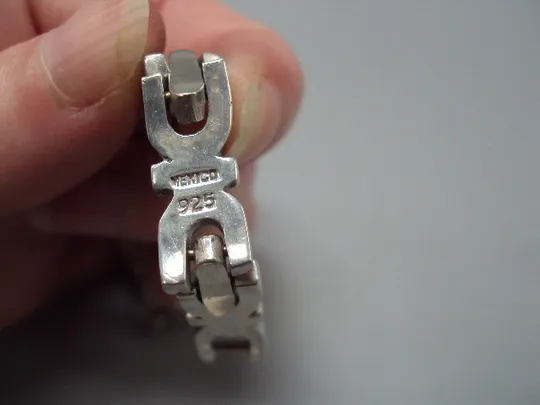 Браслет унисекс плетение улитка серебро 925 проба Мехико вес 34,29 г длина 29 см ширина 8 мм №15571 в Україні