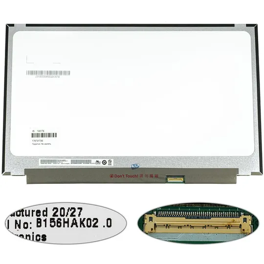Матриця 15.6" B156HAK02.0 H/W: 2A touch (1920*1080, 40pin(eDP, IPS), LED, SLIM(без планок та вушок), глянець, роз'єм праворуч Ціна