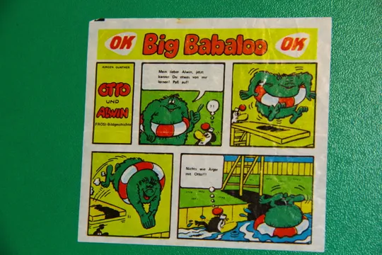 ВКЛАДИШ ЕТИКЕТКА ВІД ЖУВАЛЬНОЇ ГУМКИ вкладыш OK Big Babaloo OTTO und ALWIN Де купити