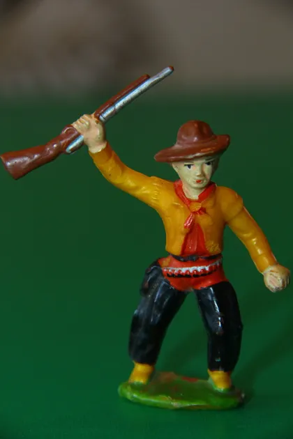 фото, ковбой ГДР №074 Полковник МУНРО Ріхард Хопф ЖОВТА ГУМА