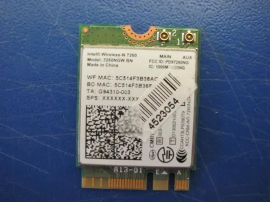 №51-21 адаптер bluetooth 7260NGW BN для MEDION AKOYA S6615T оригінал Продаж