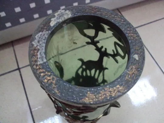 Ваза олень г. Петриков завод Авангард 1991 стекло шпиатр высота 21 см диаметр 10 см №10695 Характеристики