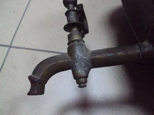 Самовар чашей Ермилова ваза с гранями латунь высота 39 см №11835 Інтернет-аукціон