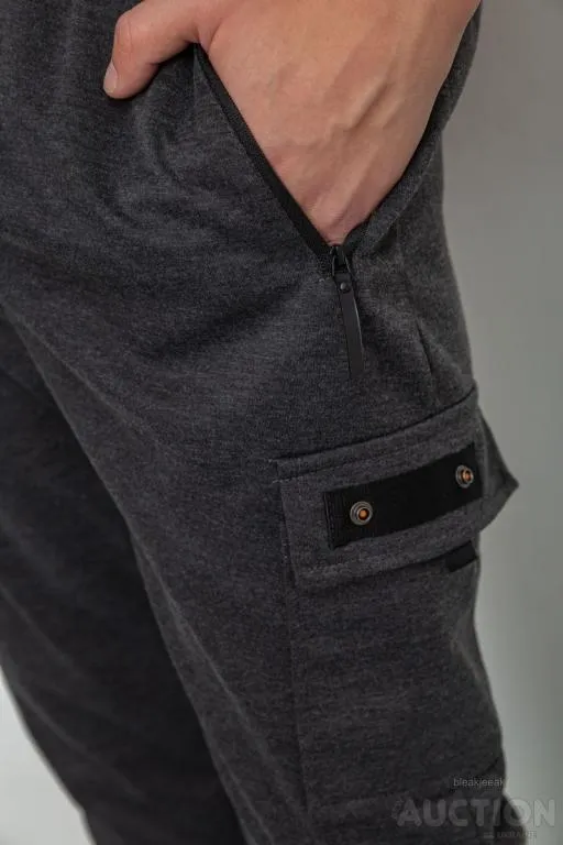 Спорт штаны мужские, цвет темно-серый, 244R41616 Де купити