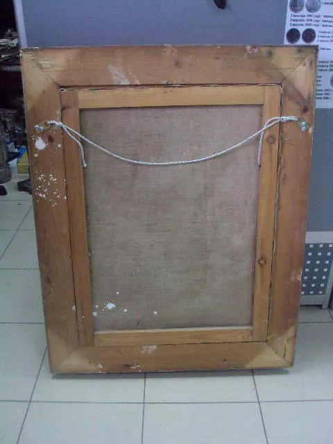 Большая картина Натюрморт Подсолнухи в ажурной раме. масло, холст №160 Де купити