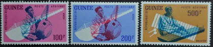 фото, Гвинея Музыкальные инструменты Авиапочта 1962