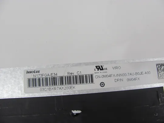 МР2-4 матриця 17.3 N173FGA-E34 0M04FX 30pin eDP, IPS SLIM матова Де купити