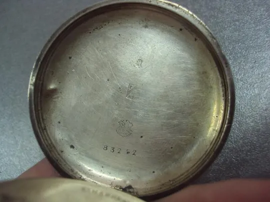 Карманные часы echappement a ancre Qualite Robert серебро 84 проба с цепочкой вес 122,9 г №9513 Інтернет-аукціон