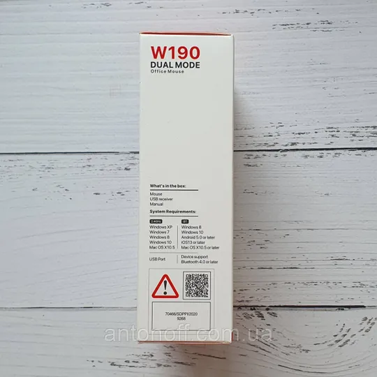 Бездротова мишка Fantech W190 подвійне з&#039;єднання Bluetooth та 2.4GHz Синій З аукціону