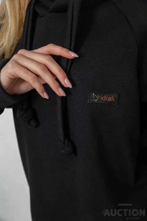 Туника женская на флисе, цвет черный, 243R462 Де купити