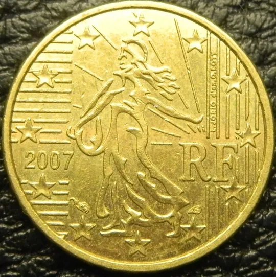 10 євроцентів 2007 Франція Ціна