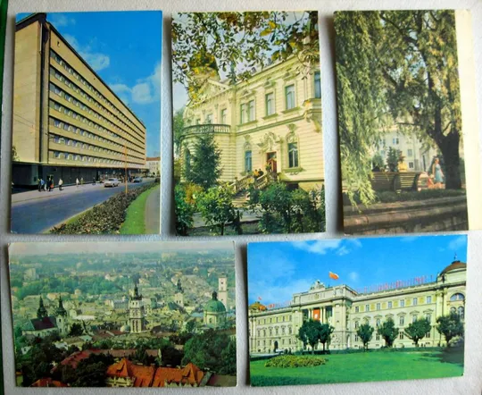 ЛЬВІВ - ЛЬВОВ = НАБОР ОТКРЫТОК 1972 г. = 21 шт. Де купити