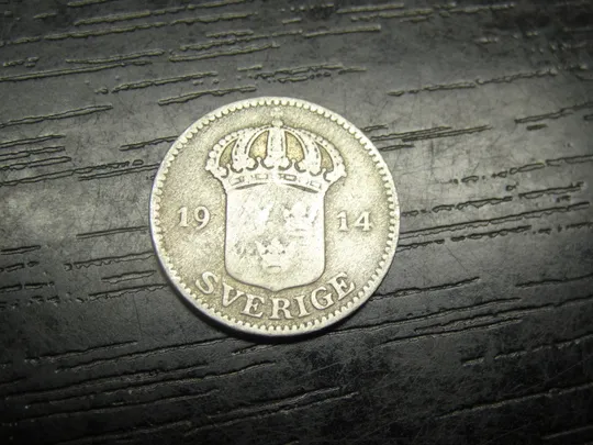 Купити 25 оре Швеція 1914 срібло