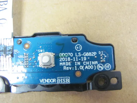 767-11 плата кнопки вкл DDQ70 LS-G882P NBX0002EX00 для Dell Alienware Area 51m ALWA51M  оригінал Продаж