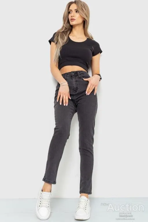 Купити Джинсы женские skinny, цвет темно-серый, 186R0029