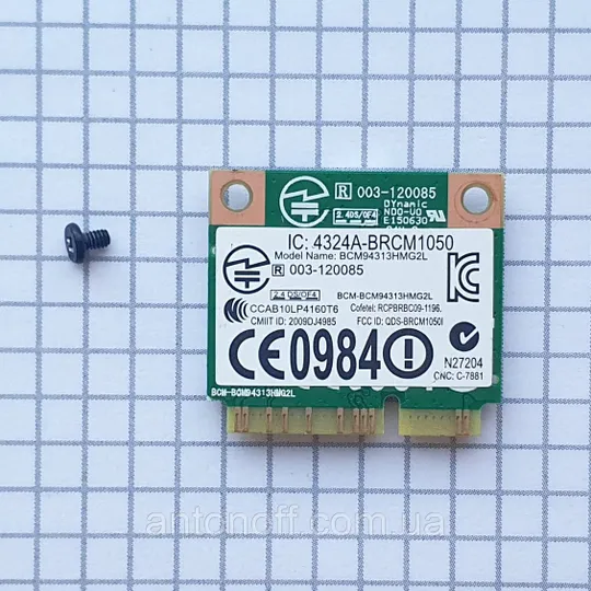 Купити Wi Fi модуль Dell Latitude 3330 / Broadcom BCM94313HMG2L DW1504 086RR6 для ноутбука оригінал