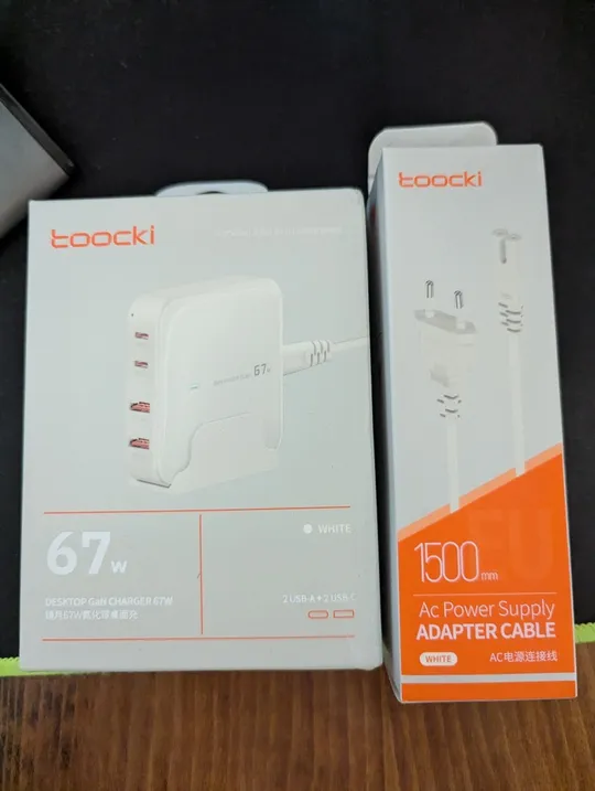 Toocki GaN 67W зарядка блок живлення зарядна станція 67Вт Type-C Type-A Ціна